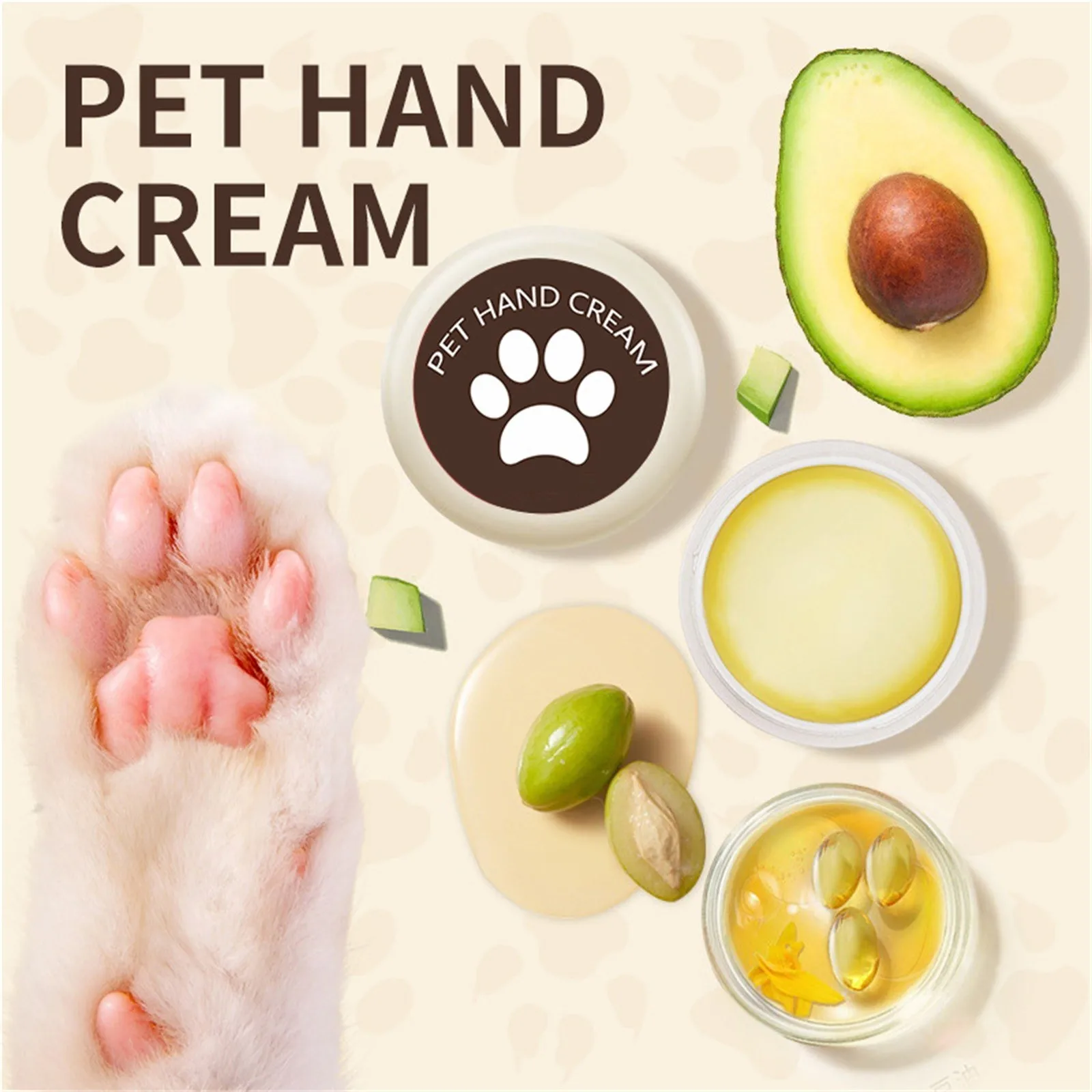 Pet Paw Care Cream Healthy Pet Paw Balm Pet Foot Care Dog Balm Protection Pad Balm Foot Protective Oil Paws Wax Cat Car