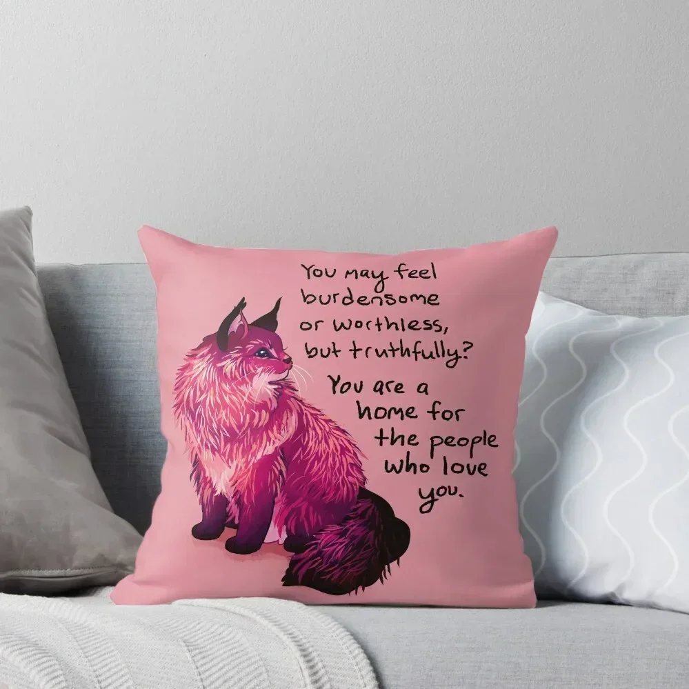 You are a home for the people who love you Norwegian Forest Cat Throw Pillow Throw Pillow pillow