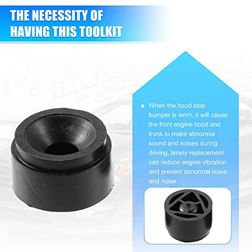 

4pcs High-quality Rubber Grommets Engine Cover T07C103226B 06J103226 Black High-Quality 5*5*5cm Rubber Automobiles Parts