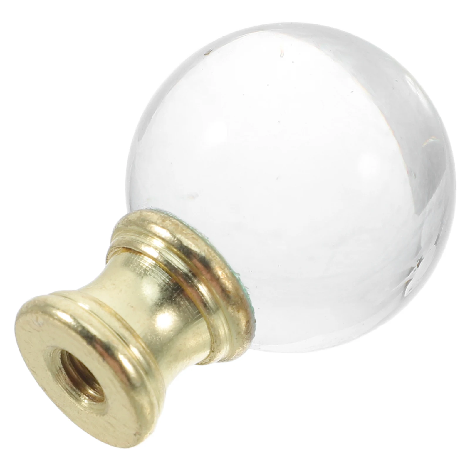 

Clear Glass Decorative Head for Lamps with Screw Thread Design Compatible Lamp Shade Finials Replacement Globe Cap