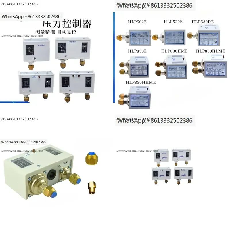 air conditioner 502 high and low pressure controller 530D refrigerated dryer mold temperature machine 830HHME pressure switch