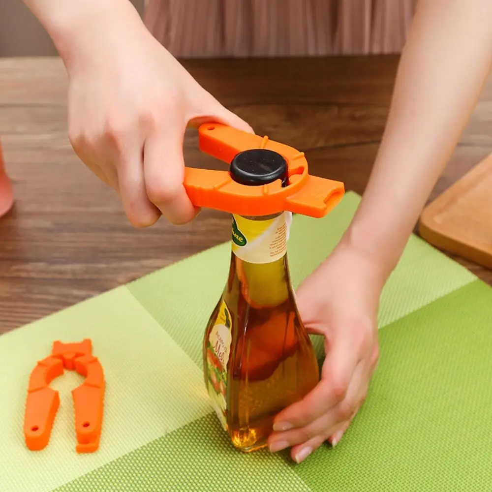 

Effortless Manual Anti-rust Adjustable Jar Lid Gripper Can Opener Bottle Opener Kitchen Tool