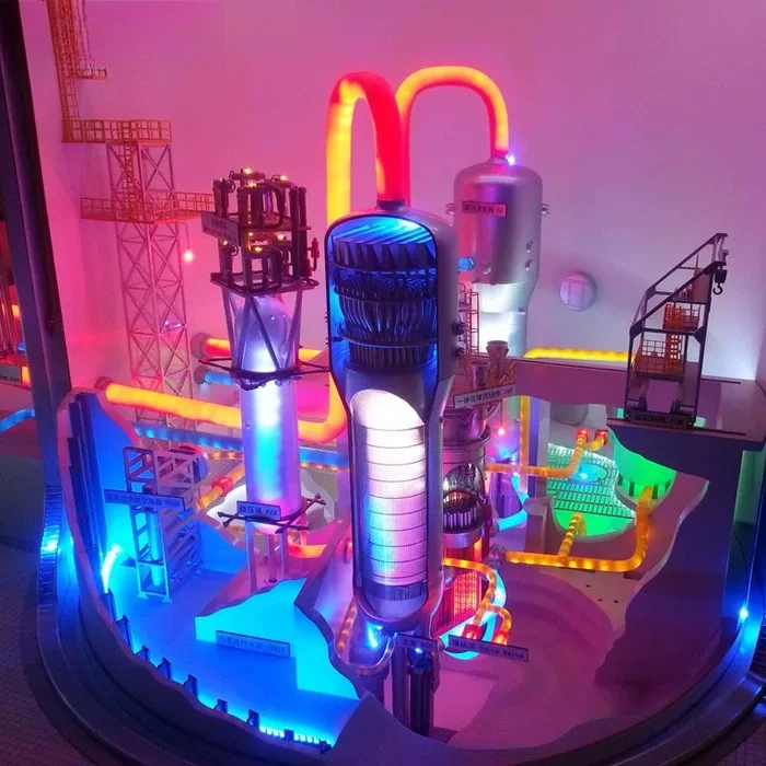 Chemical process teaching sample, factory layout display kit, custom petrochemical industry craft sand table model