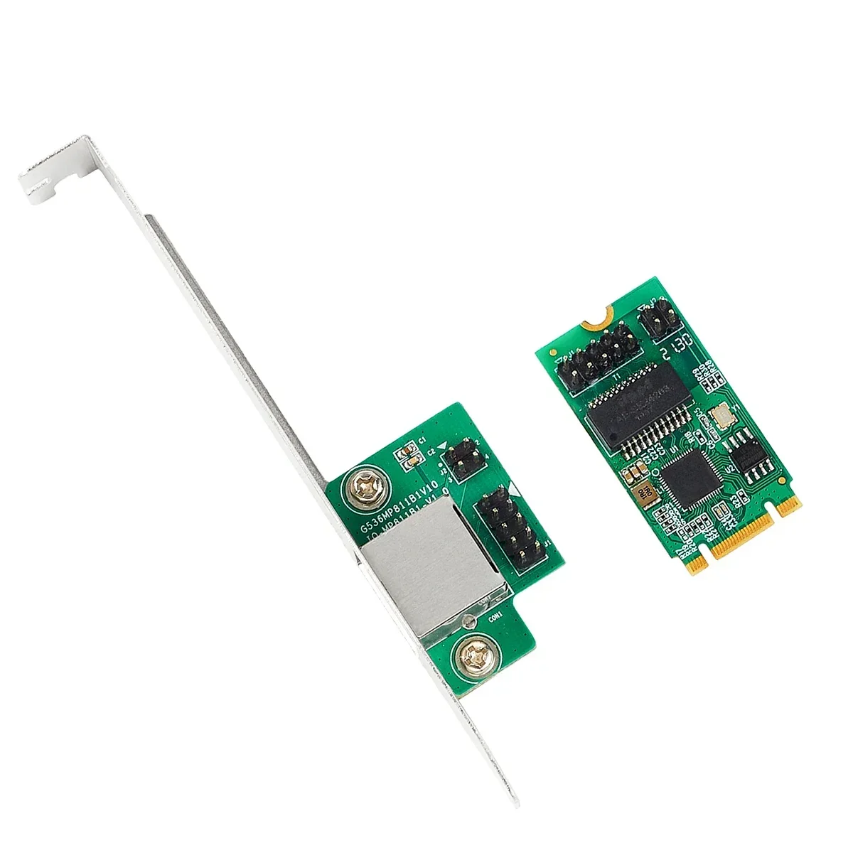 Intel I225 Chipse 1 Port 10/100/1000/2500Mbps M.2 B Key M Key To M2 2.5gb Ethernet Card RJ45 LAN Single Port Controller Card