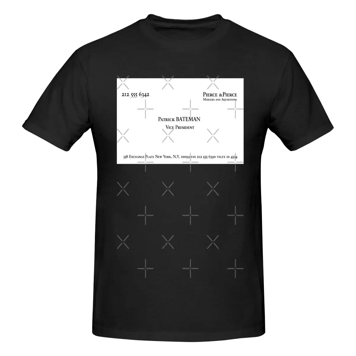 مضحك باتريك بيتمان S بطاقة الأعمال من الأمريكية النفسي تي شيرت رجالي مطبوعة بلايز فضفاضة ونحيفة تناسب المرأة تي شيرت