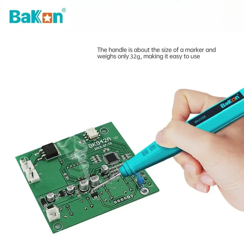 

Bakon Mini Electric Soldering Iron Kit USB Charging Portable Adjustable Constant Temperature and Auto Sleep Repair Tools BK210S