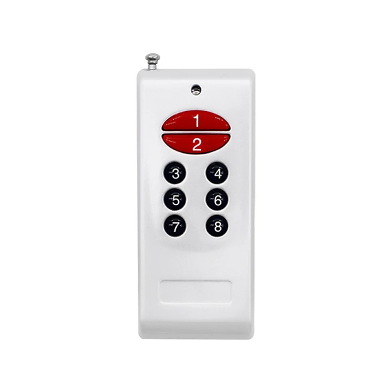 1000m Long Range 8 Buttons DC 433MHz Wireless Remote Control Fixed Code For Electric Rolling Shutter Doors Windows