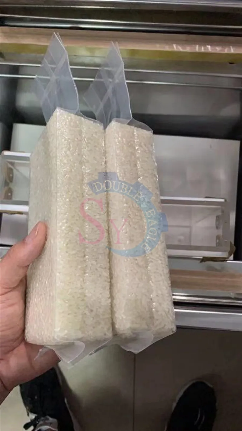 سعر الجملة رخيصة حقيبة بلاستيكية حاوية المواد الغذائية آلة تعبئة الفراغ/1 كجم 5 كجم الأرز الحبوب الذرة فراغ التعبئة والتغليف معدات الختم