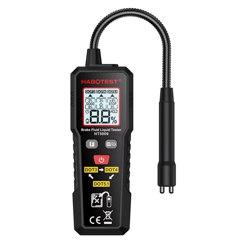 HABOTEST Bremsflüssigkeit Feuchtigkeit Tester Auto Bremsflüssigkeit Flüssigkeit TesterJAS