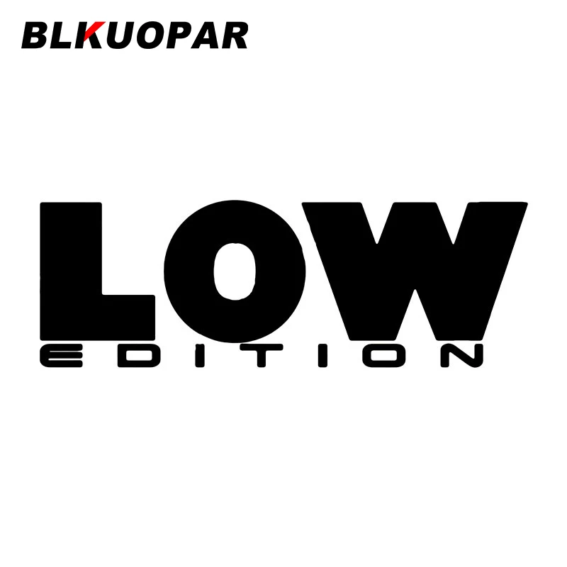 

BLKUOPAR Low Edition автомобильные наклейки ATV креативное аниме высечка устойчивая к царапинам лобовое стекло украшение для окон караван автомобильный чехол