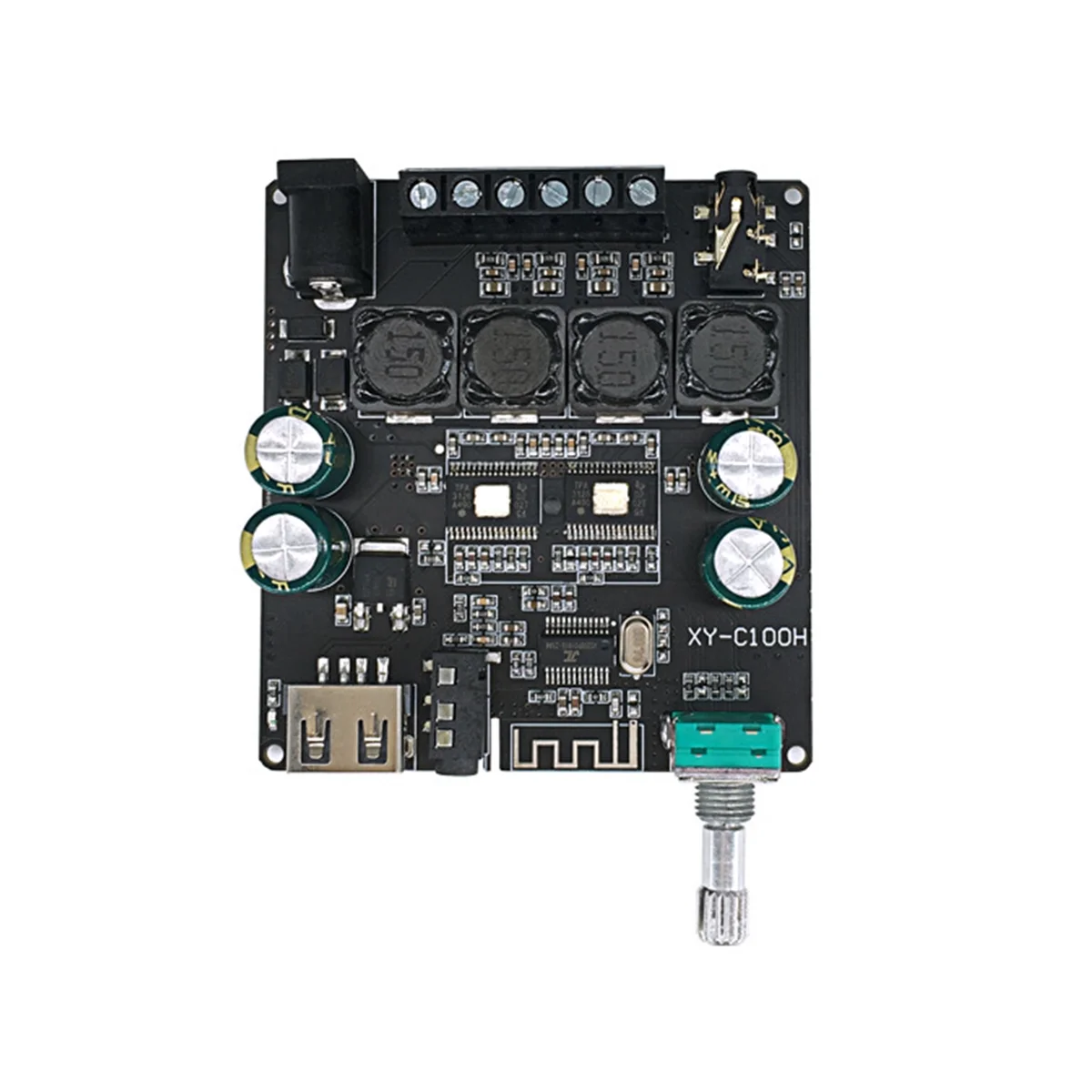 XY-C100H Bluetooth5.0 Digital Amplifier Board TPA3116D2 100W+100W 2-Channel HIFI Version 2.0 Stereo Audio Module DC5-26V