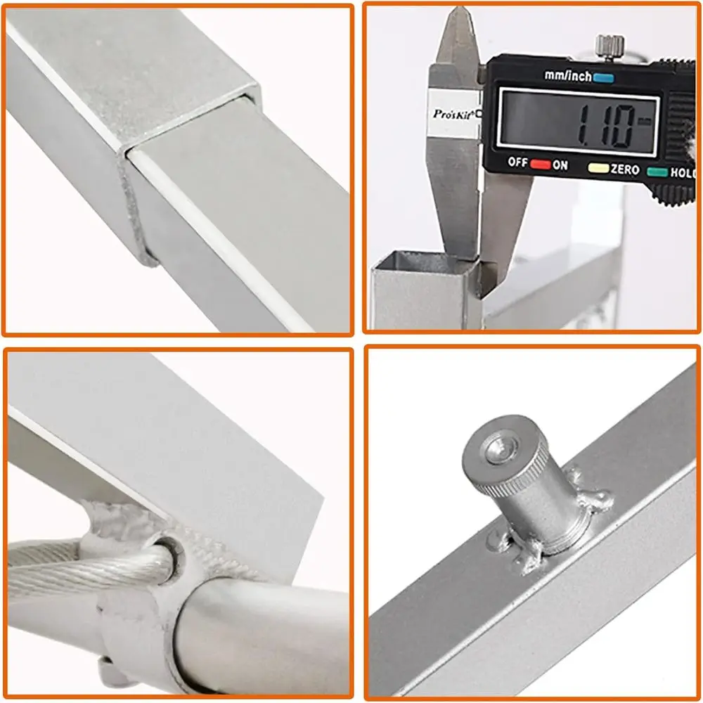 Adjustable Height Work Platform for Drywall and Multipurpose Ladder with Stool, 40cm x 150cm Work Bench