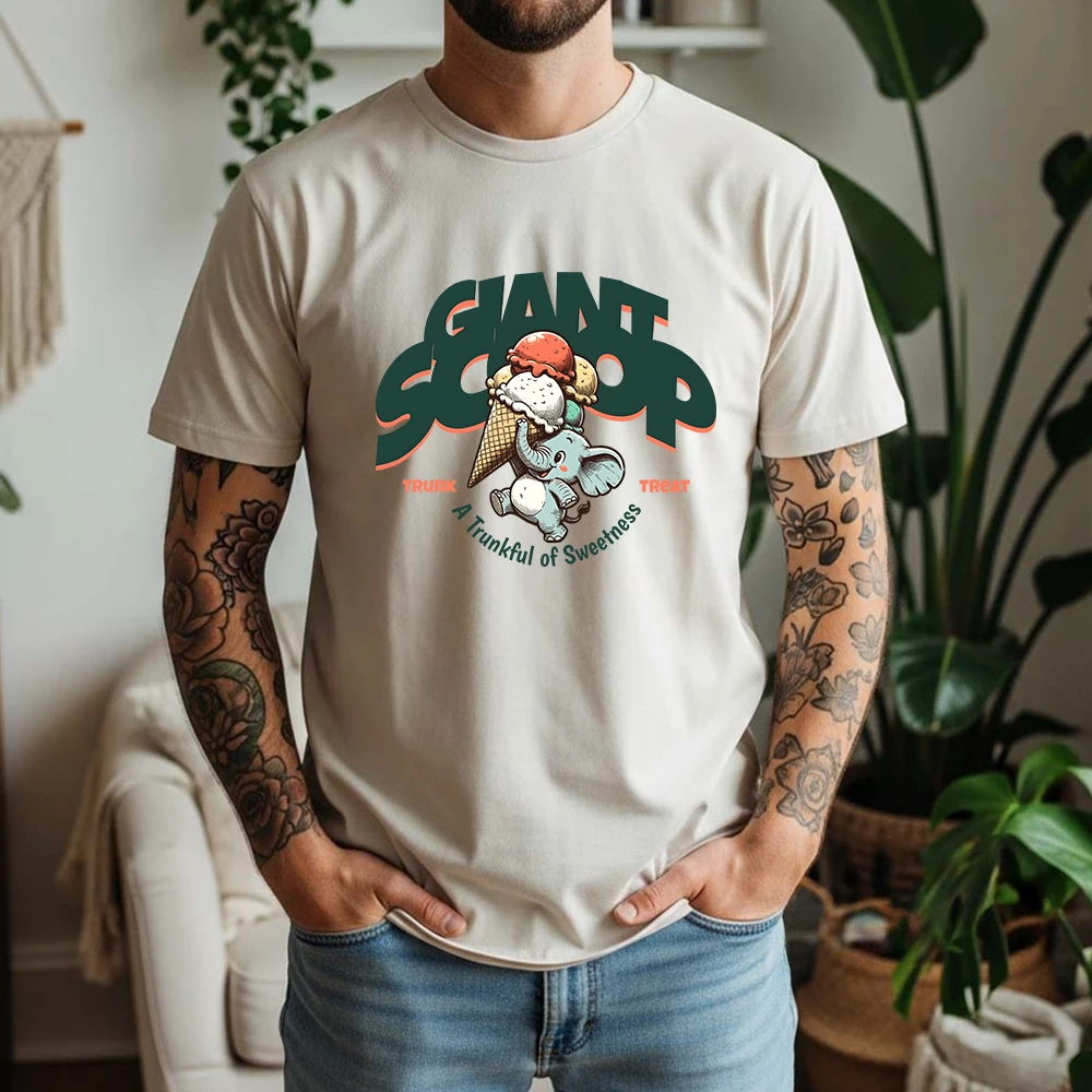 New Summer Men's 100% Cotton T-Shirt Retro 