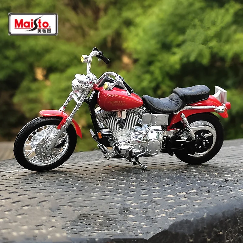 Maisto 1:18 Harley-Davidson 1997 FXDL Dyna Low Rider Racing Motorcycle Model Diecast Metal Street Motorcycle Model Kids Toy Gift