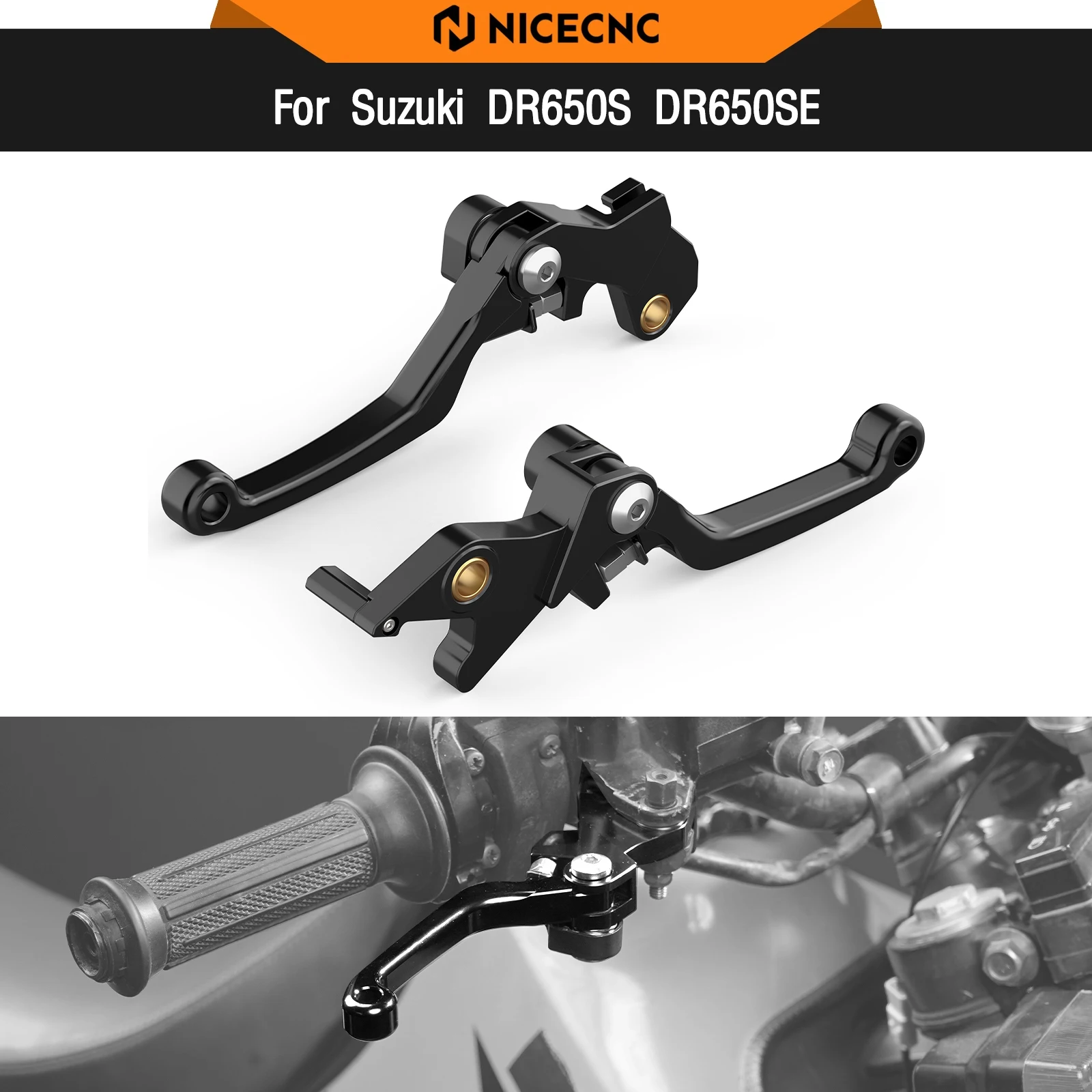 

For Suzuki DR650S DR650SE DR650S/SE 2011-2024 Brake Clutch Lever DR 650 S DR 650 SE DR650 S DR650 SE DR 650S DR650SE DR650