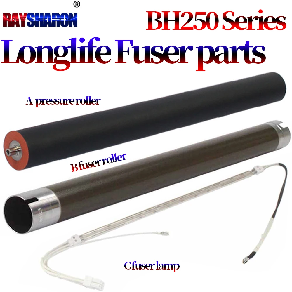 Upper Fuser Heater Roller Lower Pressure Roller Fuser heater Lamp For Konica Minolta BH 283 7828 363 423 250 282 350 362 7728