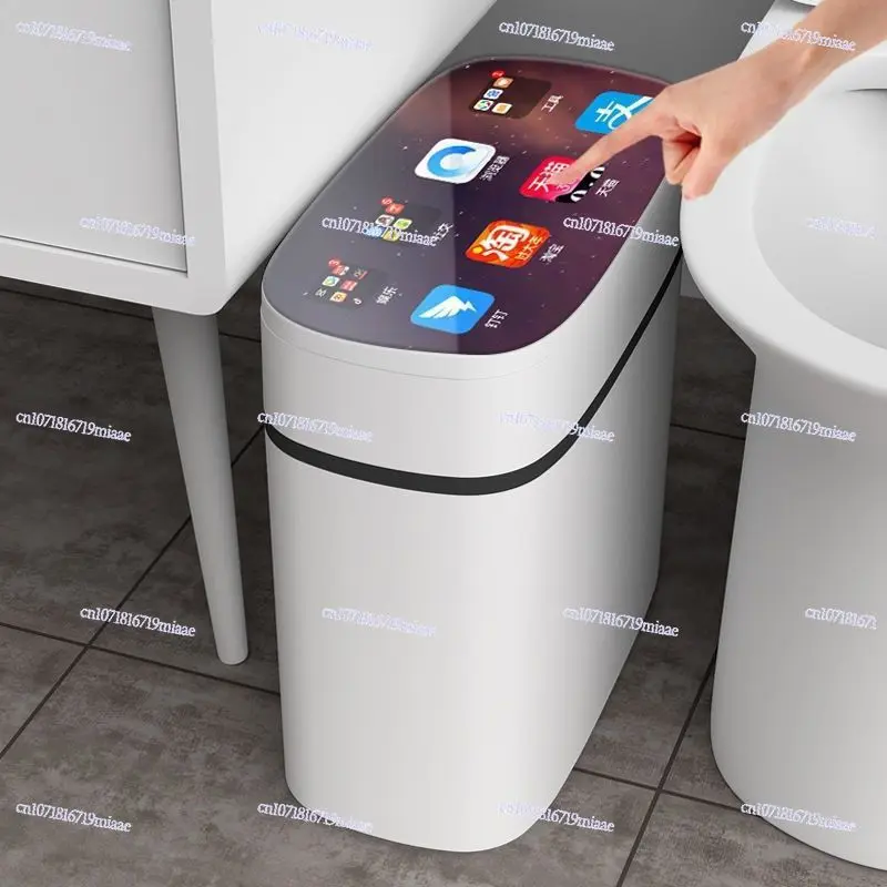 

Automatic Smart Trash Can Induction Household Versatile New Living Room Light Luxury Electric Toilet Toilet Sanitary Bucket