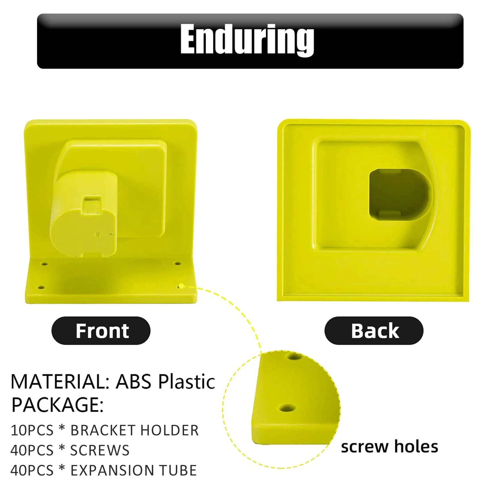 10Pcs Tool Holder Wall Mount for Ryobi 18V Drill Hanger Rack Storage Organizer ABS Plastic Workshop Garage Easy Install