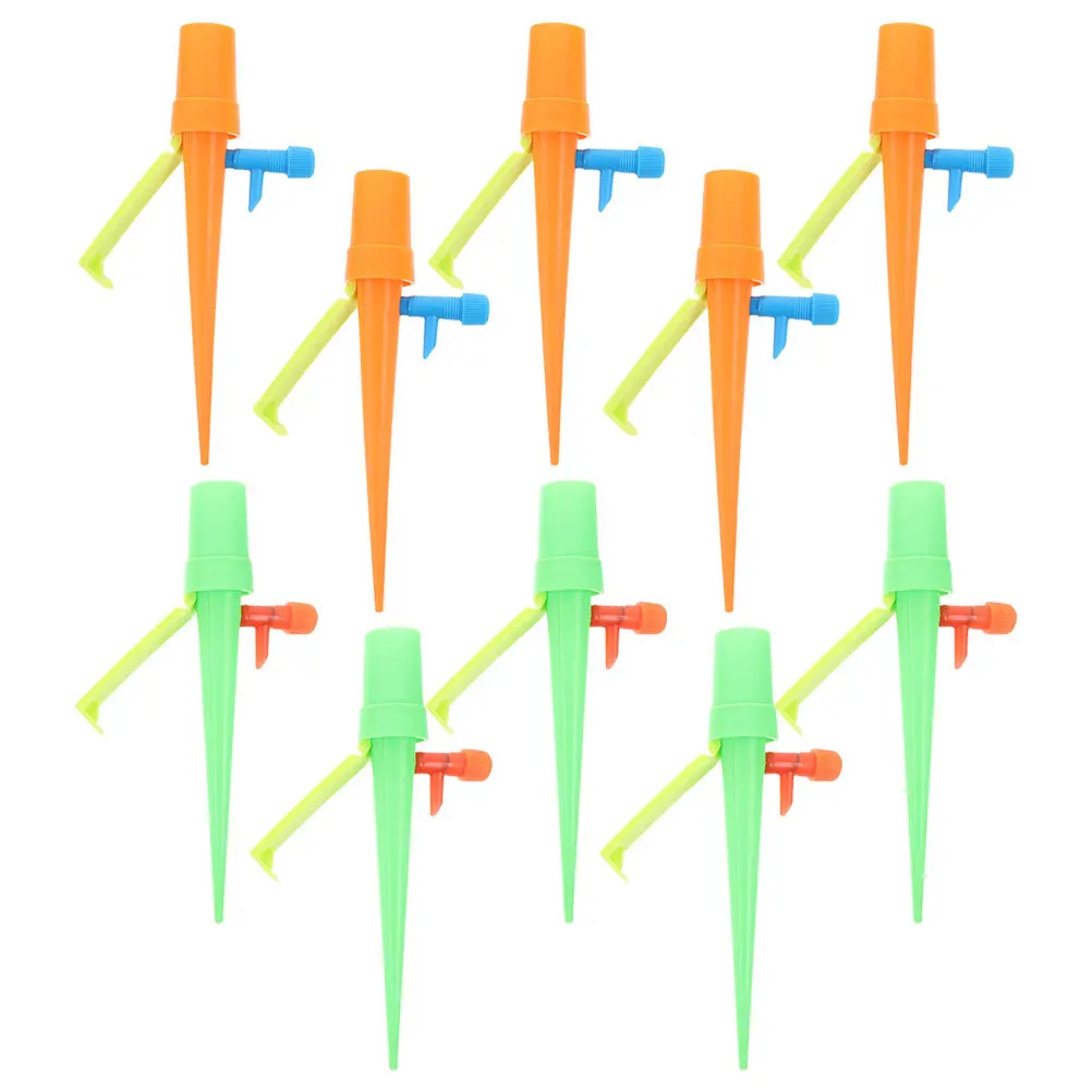 

10 шт., самополивные шипы, автоматические капельные ирригационные устройства для горшечных растений, простые в использовании, регулируемые шипы для самостоятельного полива
