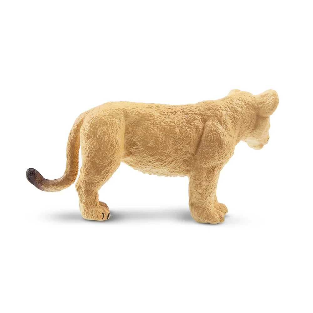 Simulation Standing Lion Cub Wildlife Animal Model Toy Mini Figures Dolls Action Figurines Toys Children Gift Cake Decoration