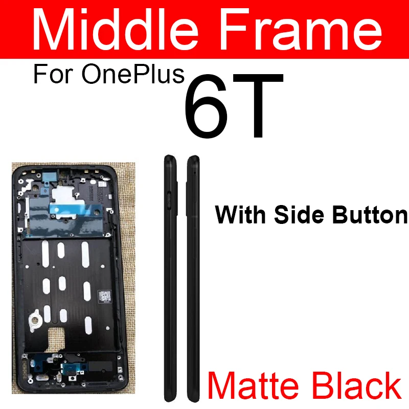 Middle Frame Housing For OnePlus 3 5 6 3T 5T 6T Rear Middle Frame Cover Bezel Plate Chassis Repair Parts Replacement