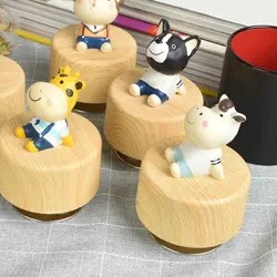 Musical Boxes Base Clockwork Vintage Rotating Musical Handmade DIY EN Round Base for Wedding Christmas Window Display Collection