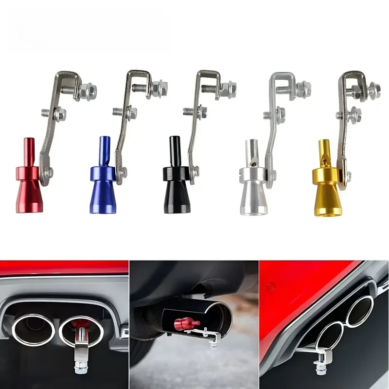 Durable Car Motorcycle Modified Turbine Whistle Exhaust Pipe Imitation Turbo Sound Amplifier