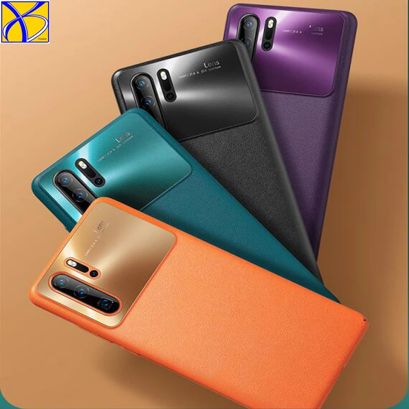 10pcs Luxury Leather Case For Huawei P40 P30 Pro Ultra Thin Silicone Soft Back Cover For Huawei Mate 30 20 Pro Skin Cases Coque