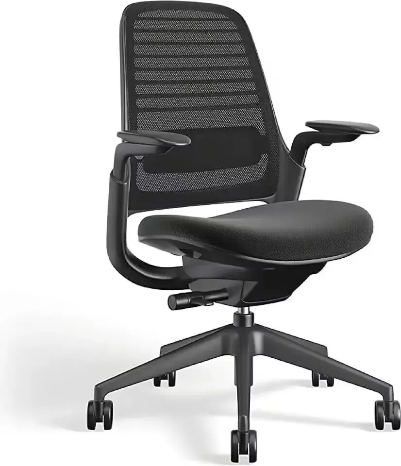 Office Chair Ergonomic Work Chair with Wheels for Carpet Helps Support Productivity Weight-Activated Controls