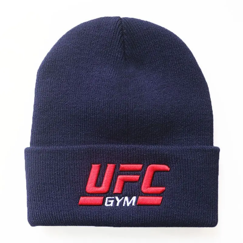 Men's and Women's Autumn/Winter New Knitted Hat UFC Gym Embroidered Knitted Hat GYM Warm Hat Knitted Hat Trendy - view 5