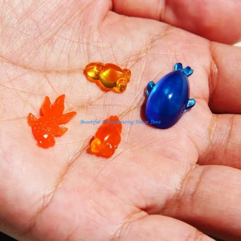

E56A 3Pcs Artistic Silicone Molds Gold Fish Whale for Homemade Soaps Jewelry