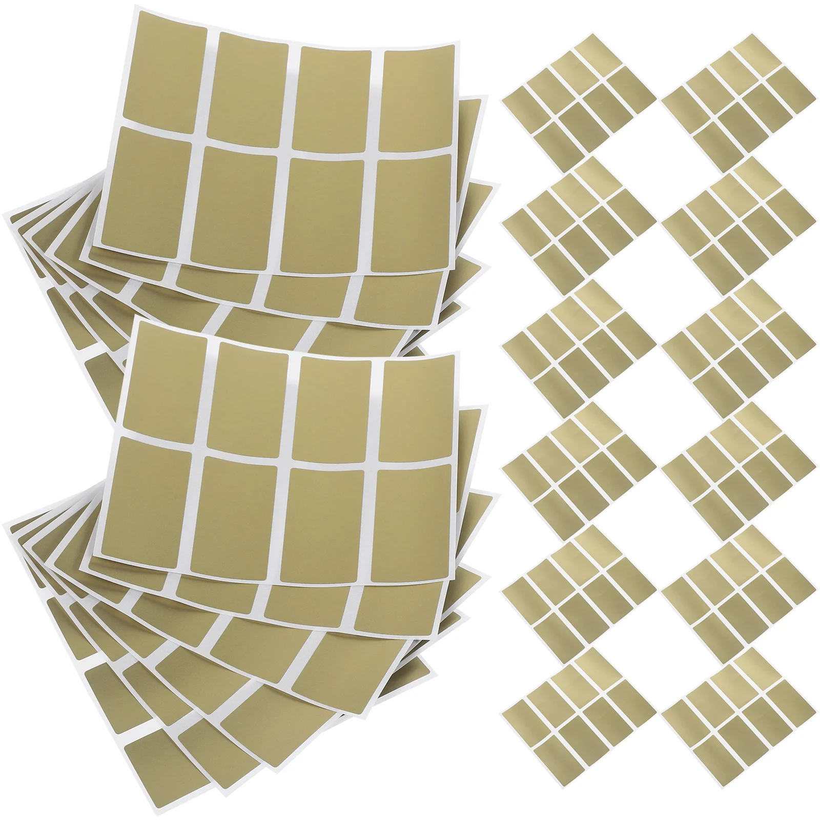 100 Pcs Scratch Card Stickers Peel and DIY Labels Cards Party Game Nail