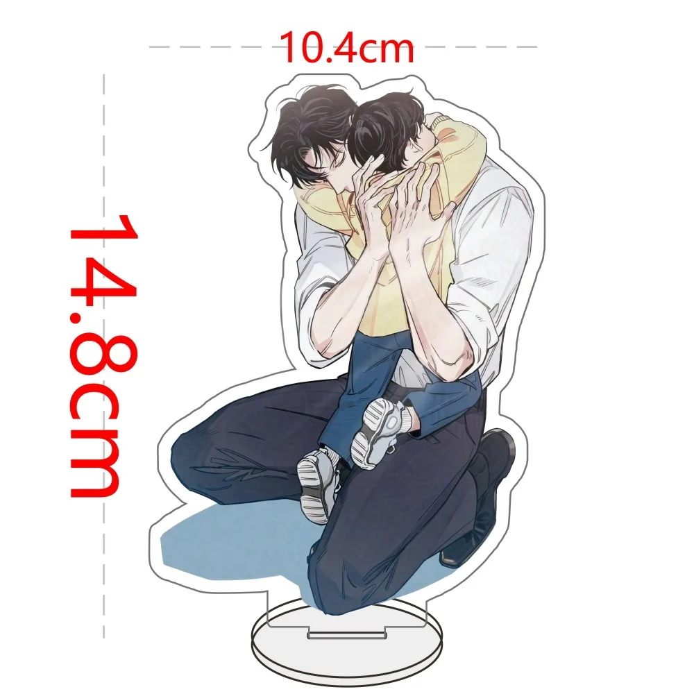 Anime Manwha Acrylic Stand Rose and Champagne Leewoon Figure Display Keychain BL Manga Goods Collection Desk Decoration Gift