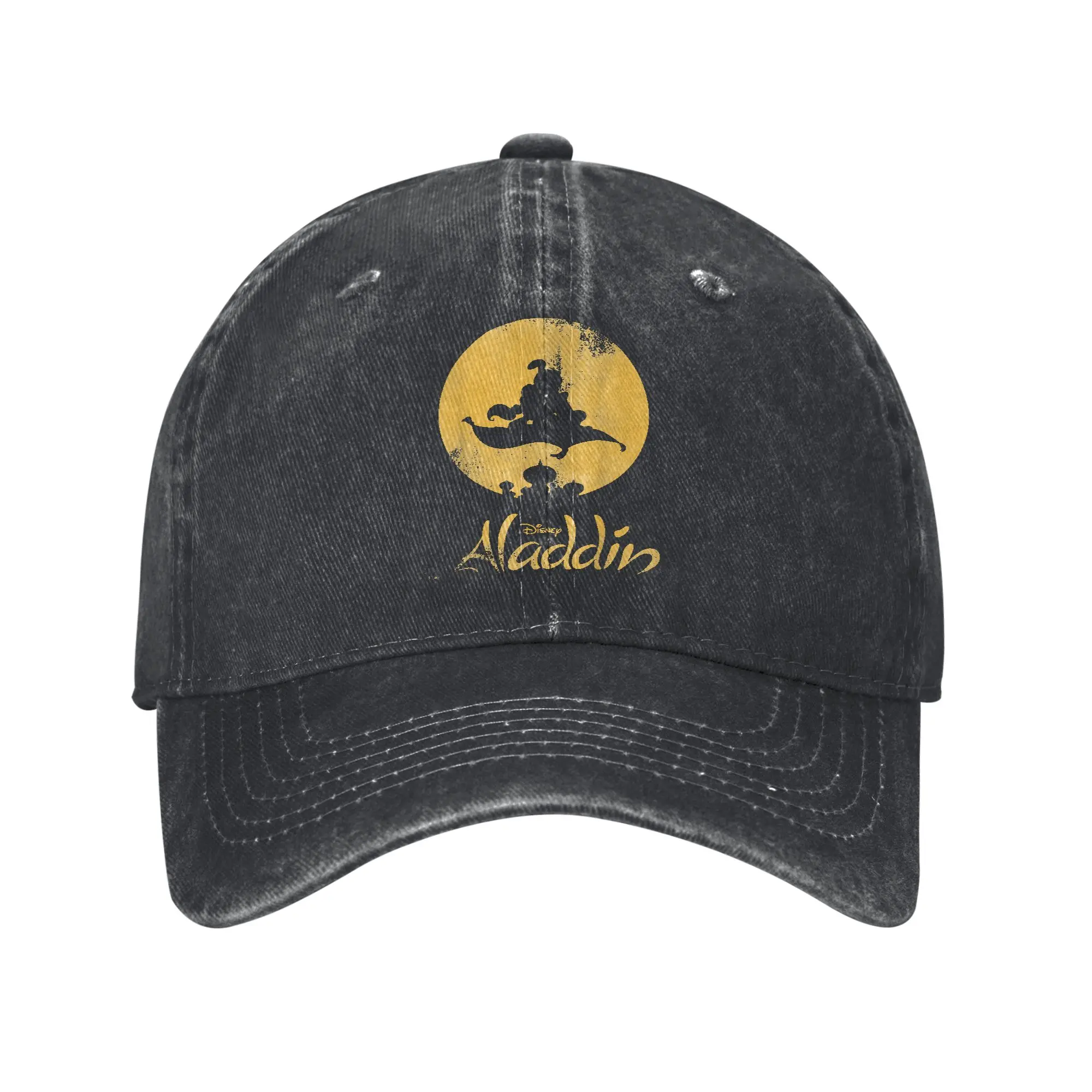 Aladdin alfombra mágica paseo silueta gorra de béisbol sol correr Hippie a prueba de sol mujer hombre Casual logotipo personalizado gorras de béisbol