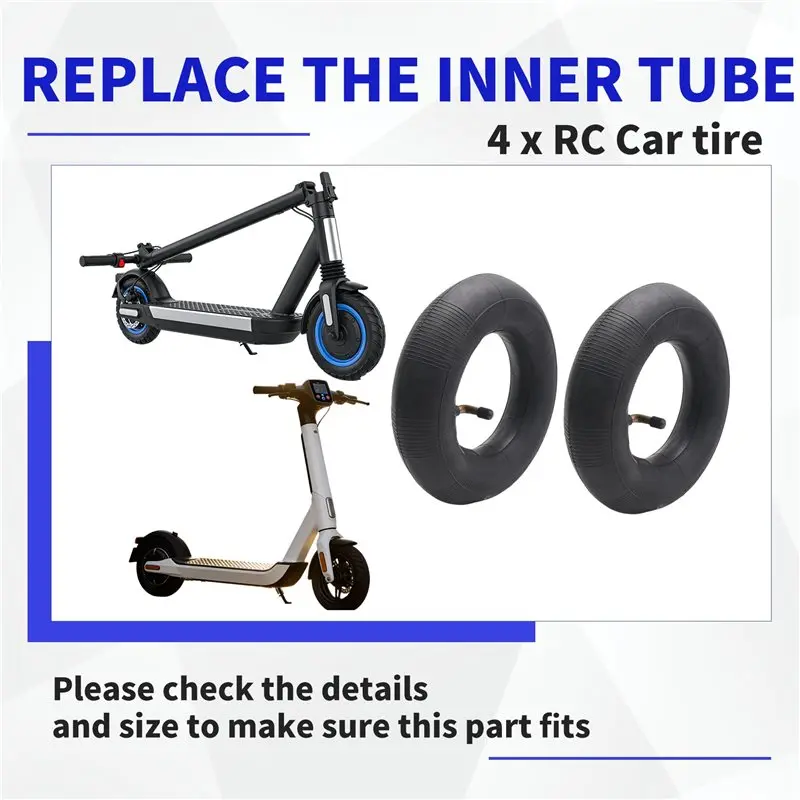 Reliable-Pack Of 2 Inner Tubes With TR87 Valve For Wheelbarrow, Sack Truck, Handcart 3.00-4, 10X3, 260X85 Black Easy Install Eas