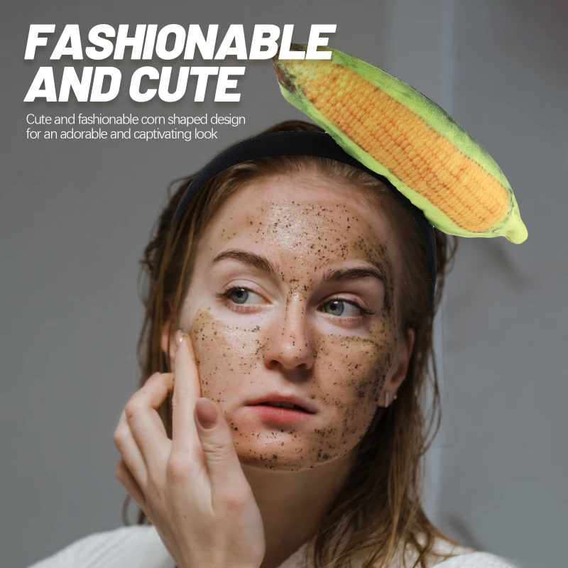 

Повязка на голову в форме кукурузы, аксессуары для волос в форме овощей, декоративный аксессуар, модный головной убор, Детская тканевая повязка для волос для взрослых