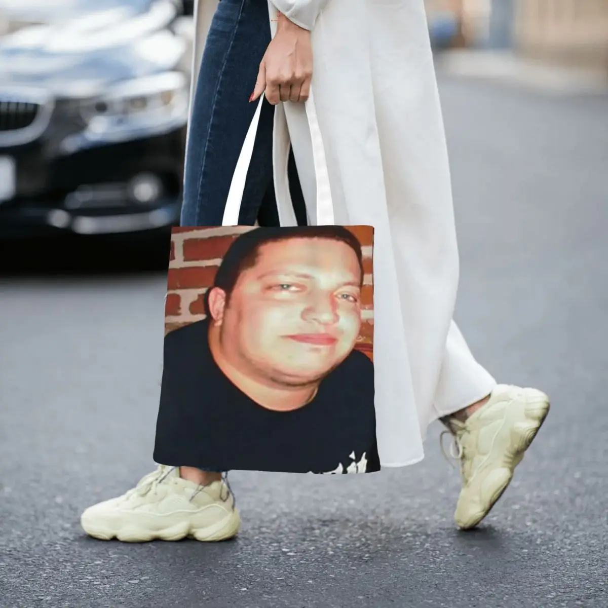 กระเป๋าช้อปปิ้งผ้าแคนวาส กระเป๋าโท้ทพับได้สำหรับผู้หญิง กระเป๋าสะพายไหล่ กระเป๋าถือเดินทาง