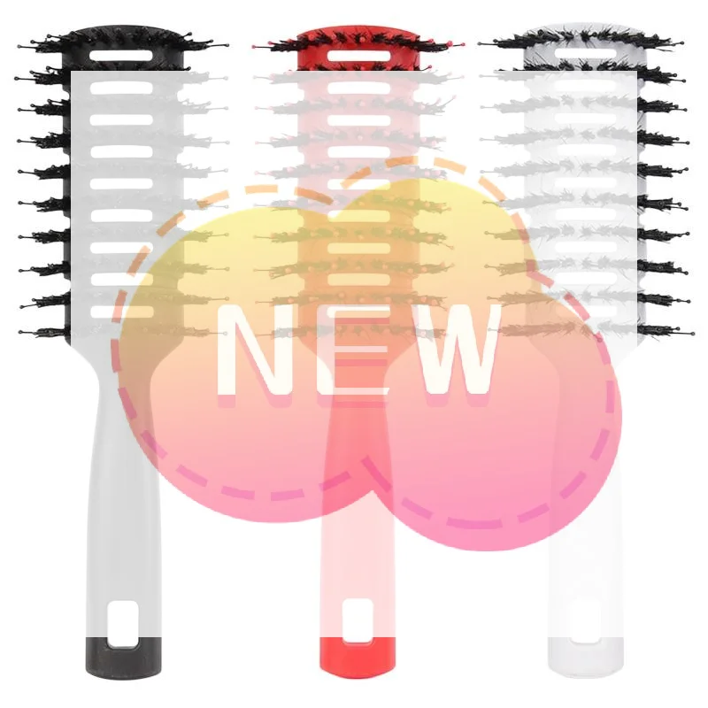 

1 шт. Профессиональная расческа-щетка для окрашивания и стрижки волос с защитой от ожогов, в форме рыбьей кости, для мужской укладки волос