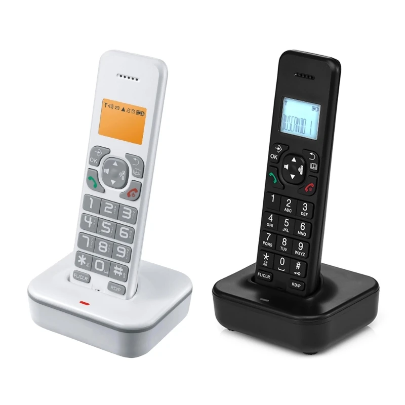 Wireless Telephone Landline Phone with Caller Display and Memory for Home and Office School Use D1102B Drop Shipping