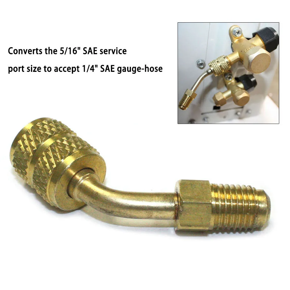 1 * Adapter Converts R410a Style Tool Vacuum 5/16\\\\\\\" Air Conditioning Charging HVAC SAE Split Durable Practical
