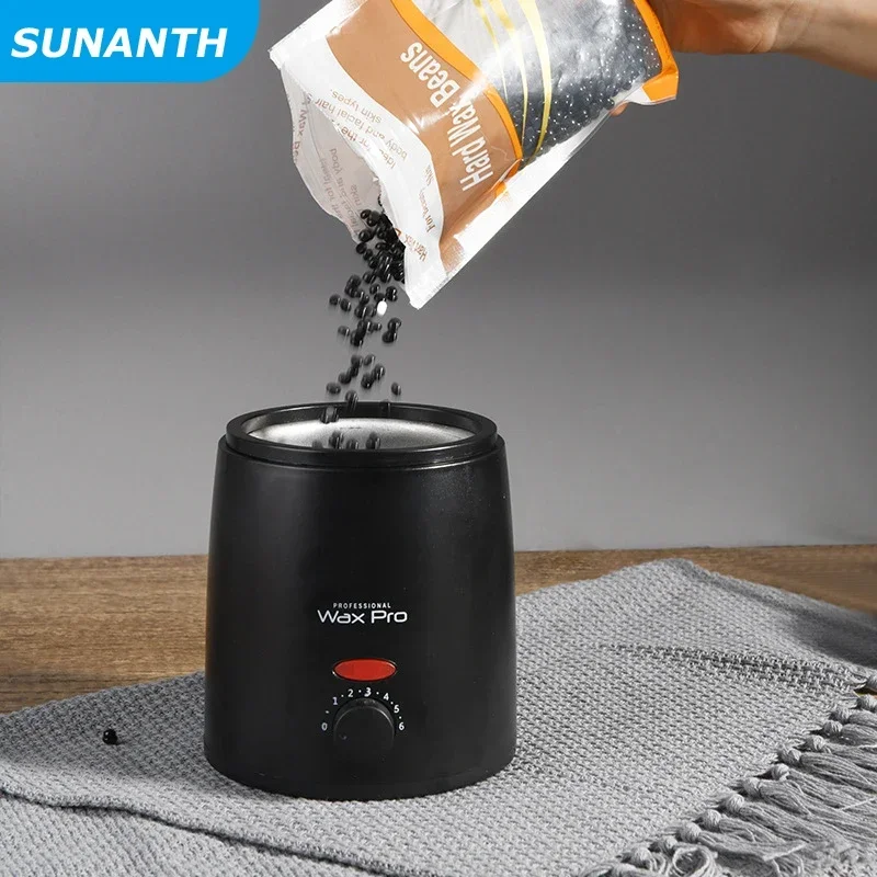 Wax Melting Machine for Hair Removal 200ml Wax Heater Pot Depilation Paraffin Wax Beans Waxing Warmer Dipping Pot and Wax Beads