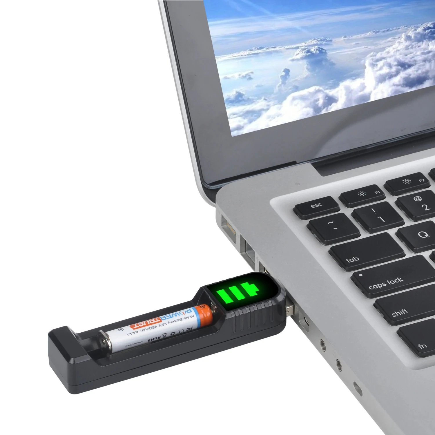 1PC Charger USB Universal Charger for AA, AAA, AAAA, N Size Battery, Ni-Mh Battery