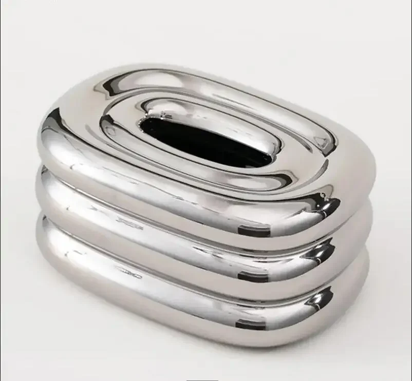 

Ceramic Tissue Box Decoration Tabletop Napkin Tissue Holder Modern Home Decoration Art Living Room Creative Tissue Storage Box