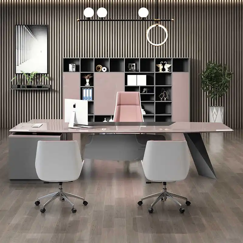 Organizer Executive Office Desk Standing Work Creativity Reception Computer Desks Light Luxury Storage Escritorio Desk Furniture