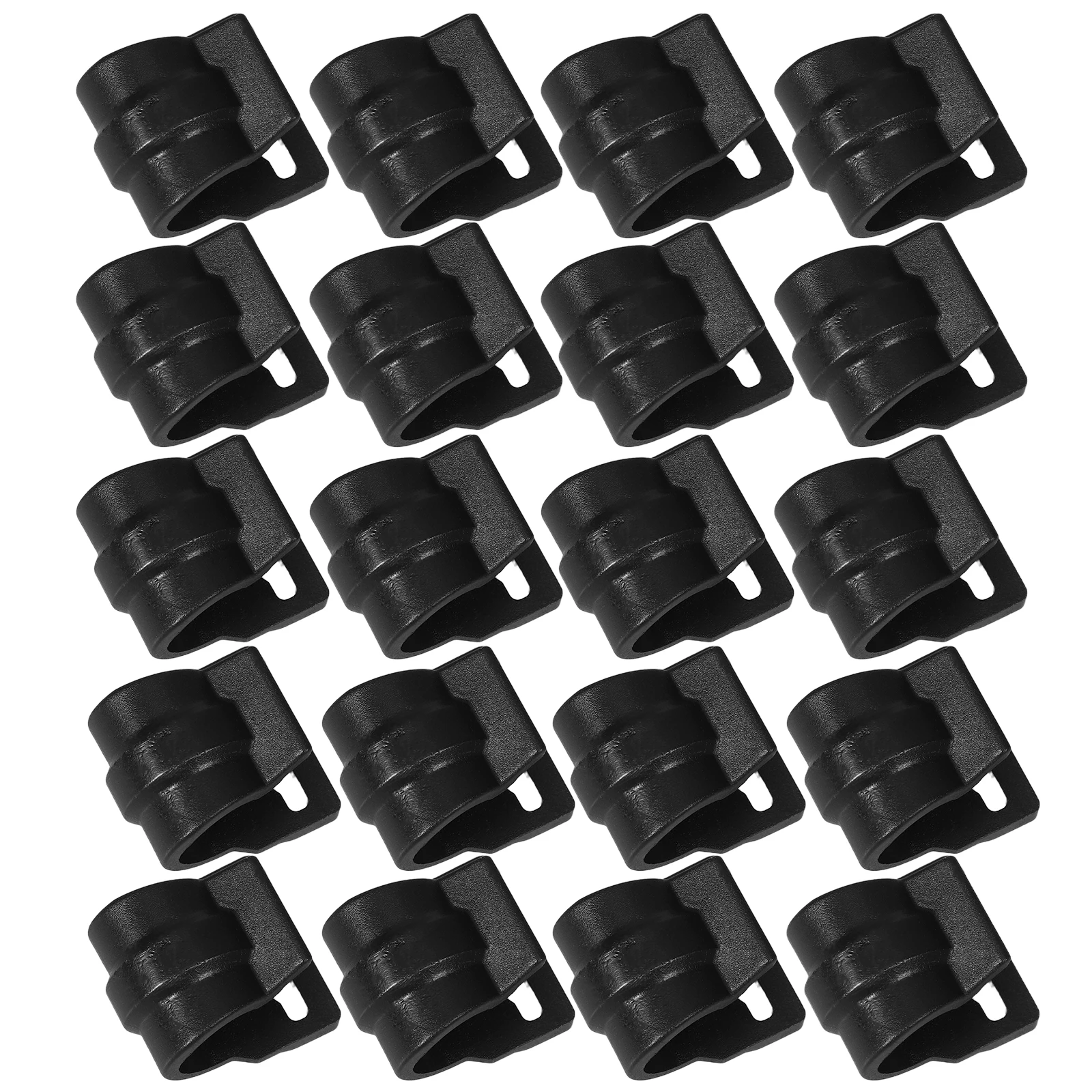 

20Pcs Tent Pole Hooks Wind Pressure Resistant Multifunctional Outdoor Tent Accessories Durable Plastic Connectors