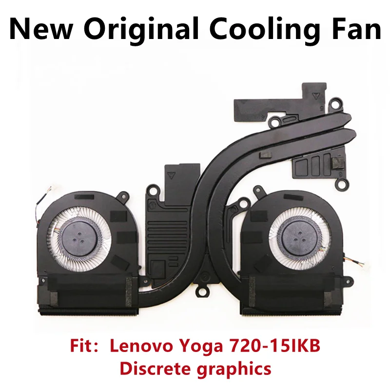 

New Original For Laptop Lenovo Yoga 720-15IKB Cooling Fan CPU Cooler Heatsink Radiator 5H40N67861 AT1YU003SS0