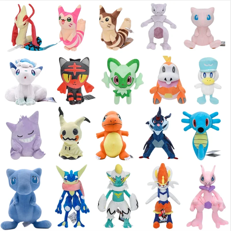 Cute Plush Groudon Alolan Vulpix Rayquaza Gyarados Metagross Articuno Dragonair Greninja Zorua Peluche Doll Gifts