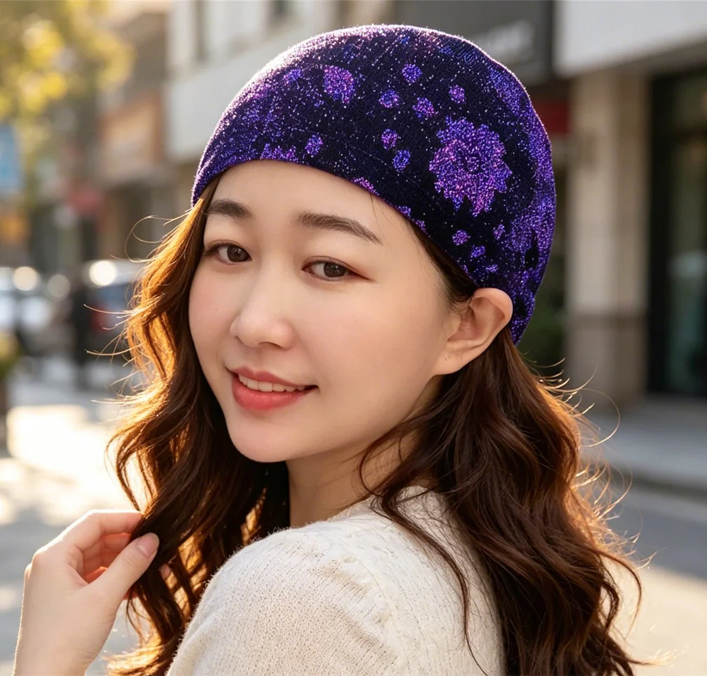 New Fashion Flower Turban Stretch Inner Hijab Cap for Muslim Women Under Scarf Bonnet Under Hijab Hats Hair Loss Headscarf Wrap