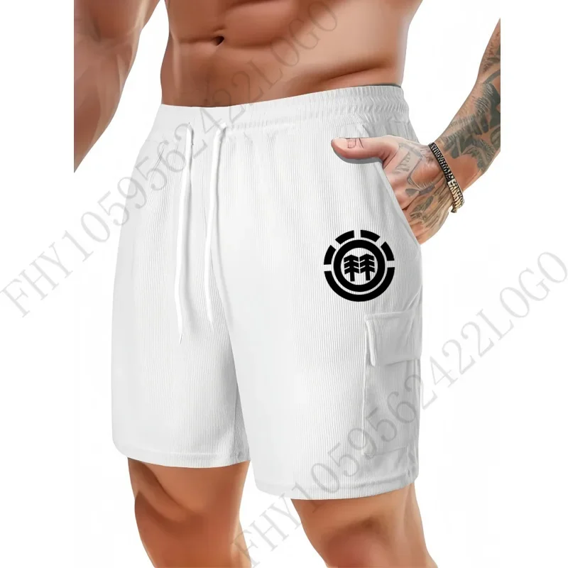 

The latest summer corduroy quarter pants 2025 men's casual shorts Fashion sports shorts High quality fitness jogging training hi