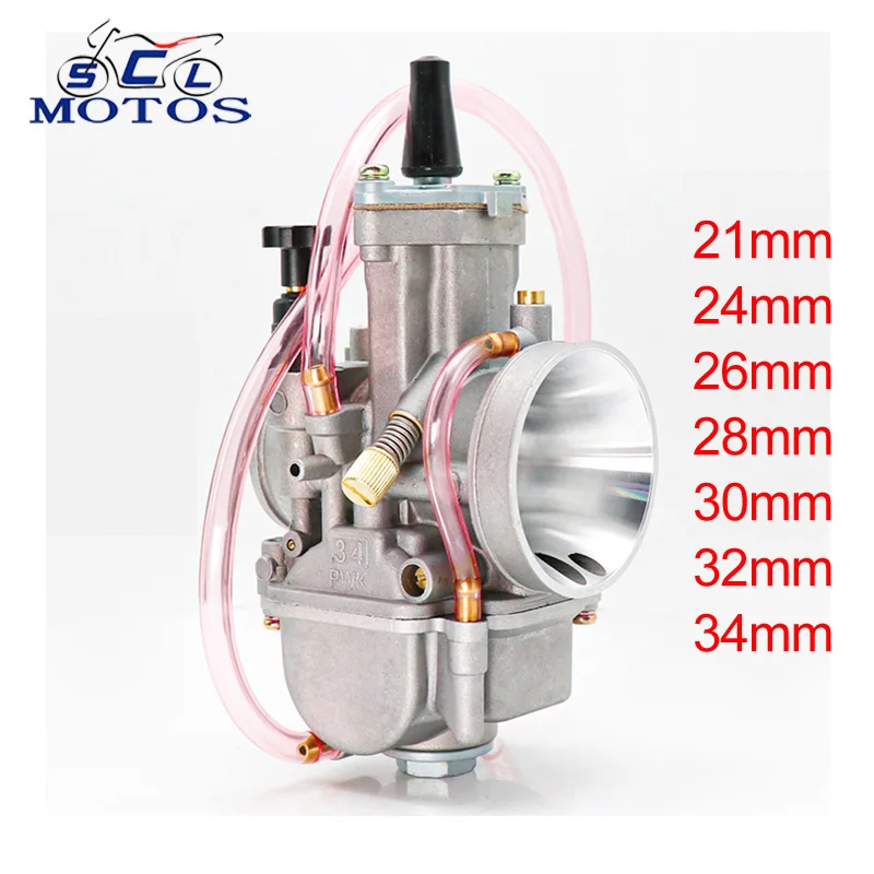 Sclmotos- PWK 21 24 26 28 30 32 34mm KEIHI KOSO Carburetor Carb With Power Jet  2T 4T For Yamaha For Kawasaki Cafe Racer Moped